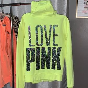Victoria’s Secret Pink RARE Ombre Yellow Hoodie